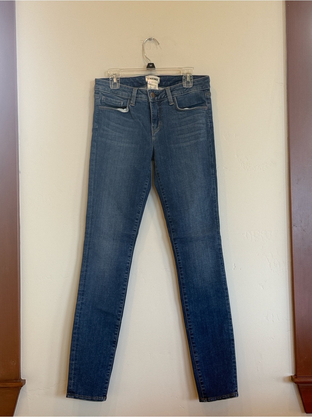 L’AGENCE Chantal Low Rise Skinny Jeans in Light Vintage size 27
